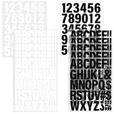 Imagem de SUPVOX 12 Folhas de Adesivos de Vinil Com Letras E Números para Passar a Ferro, Decalques de Transferência Térmica para Roupas, Apliques de Alfabeto Preto E Branco para Camisetas, 29,9 X 23,9 Cm