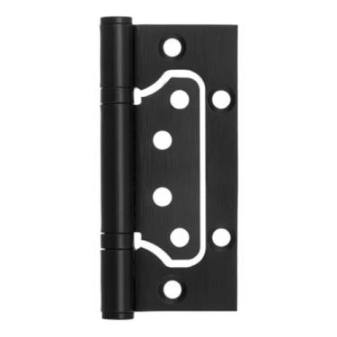 Imagem de Dobradiça Porta Sobrepor Sem Rebaixo Inox 4'x3'x2,2mm Preta