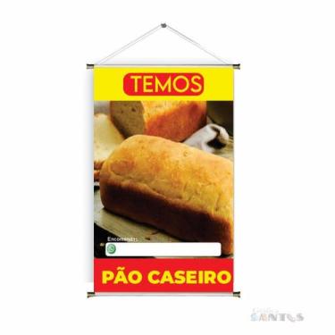 Imagem de Banner pronto Pão Caseiro BA 246 medida 45x70 cm arte pronta