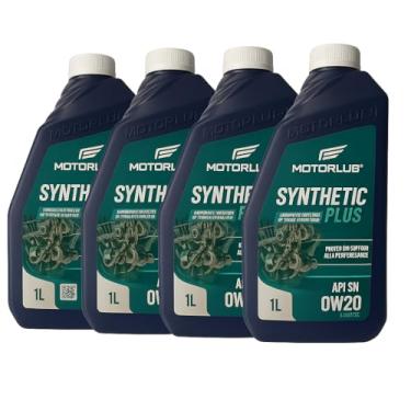 Imagem de Kit 4l Óleo 0w20 Sintético Api Sn Lubrificante Plus