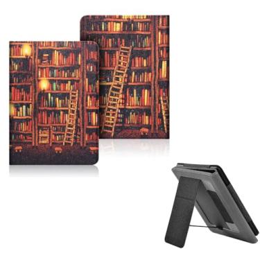 Imagem de Capas para 6" Kindle 10ª Geração 2019 e Kindle 8ª Geração 2016, PU Estojo caso vertical em pé com ativação/repouso automático e alça de mão(Modelo: J9G29R/SY69JL) (6)