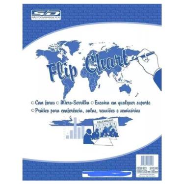 Imagem de Bloco Flip Chart Branco 63x80cm 50fls Sao Domingos