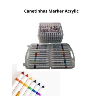 Imagem de MARKER ACRYLIC - Canetas Escolar Infantil Permanente - ACRYLIC MARKER