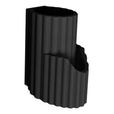 Imagem de KiBcsLic Suporte para protetor labial de carro, organizador de, acessório elegante para interior automotivo, organizador prático de automotivos, Preto