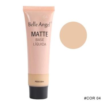 Imagem de BASE LÍQUIDA MATTE BELLE ANGEL 30ml 5 TONS DE PELE, COR 4