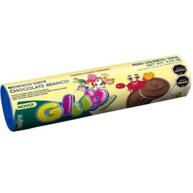 Imagem de Biscoito Recheado Glub 100g Com 10 Unidades Sagra, CHOCOLATE BRANCO