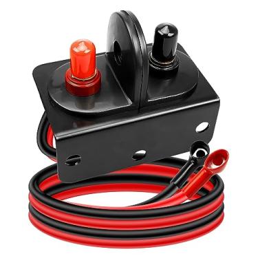 Imagem de Terminais de bateria remotos à prova d'água, kit de poste de salto de bateria com cabo e suporte de montagem, kit de realocação de bateria resistente para UTV ATV carro, caminhões, trailer, trator