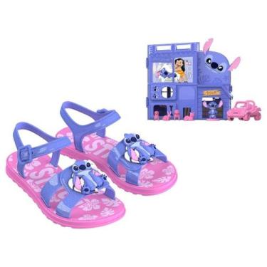 Imagem de Sandália Infantil Menina Grendene Kids Stitch Pet Shop, Rosa, 25