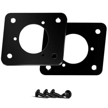 Imagem de Muscovite Adaptador de plugue de porta de carregador de carrinho de golfe compatível com Noco Gcp1 110v Ac 36v e Ezgo Golf Cart Txt Conector de placa de receptáculo para conversão de bateria de lítio