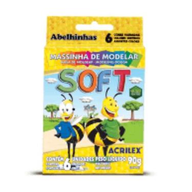 Imagem de Kit com 12 Massa de Modelar Soft 06 Cores Acrilex