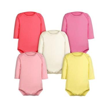 Imagem de Roupa de Bebê Body Bebê Kit 5 Peças Manga Longa Feminino - DCP kids, R
