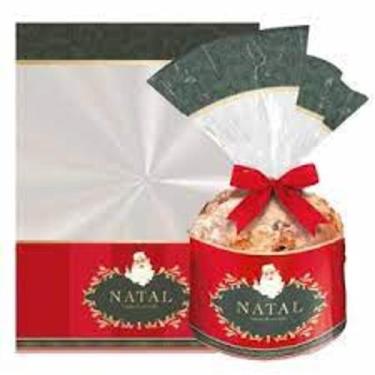 Imagem de Saco Para Panettone 100g + Laço + Fecho 50 Und - cromus, NOEL VITORIAN
