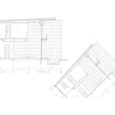 Imagem de Quadro Decorativo com Estampa Floor Plan Designed Building Drawing 30 x 30 Papel 2 unidades