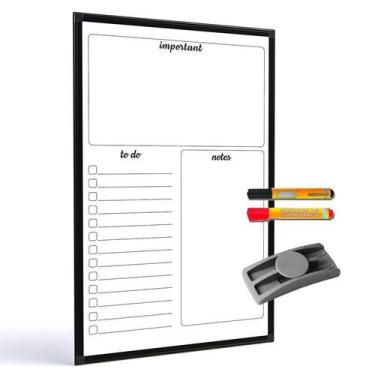 Imagem de Quadro para planejamento Planner 90x60 cm R9871 + 2 marcadores + apaga
