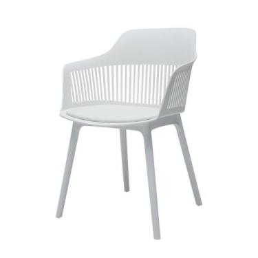 Imagem de Cadeira Polipropileno Marcela Branca Sala Cozinha Jantar - Waw Design