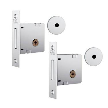 Imagem de Fechadura Stam 1004 Tetra Dupla Inox Par