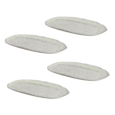 Imagem de Conjunto de Travessas Ovais Pequenas Porto Brasil Orgânico Pistache 23x11cm - 4 Peças