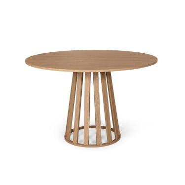 Imagem de Mesa de Jantar Redonda 6 Lugares 120cm em MDF Gabi