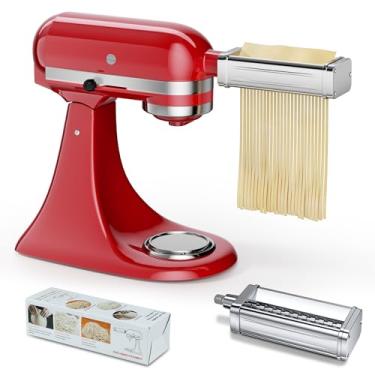 Imagem de Acessório de máquina de macarrão para todos os batedeiras KitchenAid, incluindo cortador Fettuccine