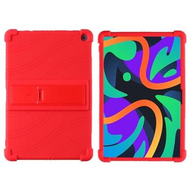 Imagem de fannayipin Capa para tablet Lenovo 10e Chromebook, capa ajustável de silicone macio para crianças para tablet Lenovo 10e Chromebook