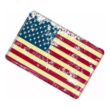 Imagem de Adesivo Bandeira Americana Carro Moto Capacete Resinado Bd11