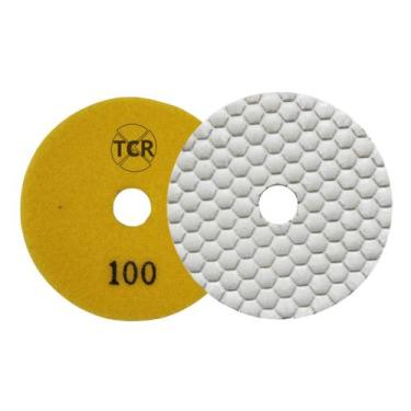 Imagem de Lixa Seca Colmeia Branca Diamantada Polir Marmore 100MM Pro - tcrabras