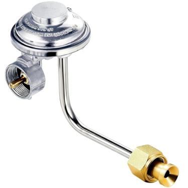 Imagem de MCAMPAS Peças de reposição para regulador de grelha compatível com churrasqueira a gás propano portátil, grelha a gás propano Camplux. Válvula reguladora de gás de tanque de propano de 450 g x rosca fêmea flare de 9,5 mm