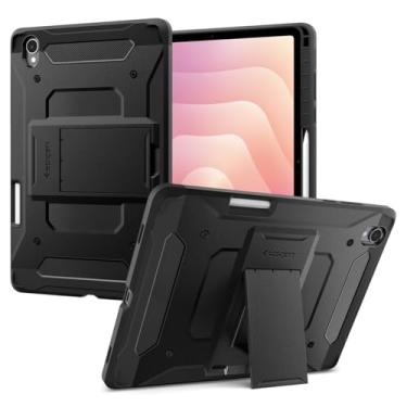Imagem de Spigen Capa rígida protetora Tough Armor Pro para Galaxy Tab S11 (2025), com suporte e suporte para caneta S, 28 cm, preta