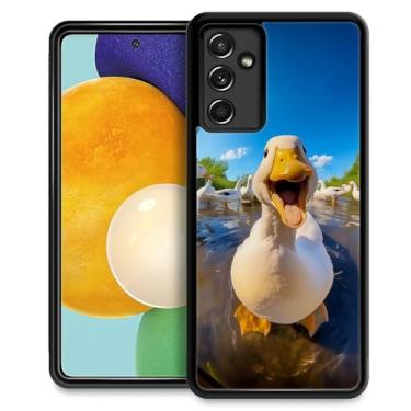 Imagem de WANKBLC Capa para Samsung Galaxy A14 5G, proteção à prova de choque para homens mulheres antiderrapante para Samsung Galaxy A14 5G fofo engraçado padrão pato louco