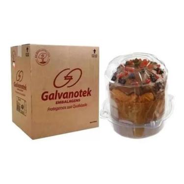 Imagem de Embalagem G33 Panetone Plástica Pet Cristal Para 500g com 100 unidades