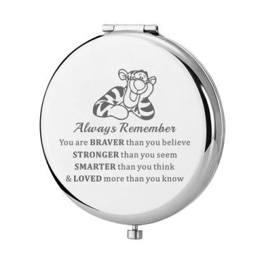 Imagem de Espelho de bolso KEYCHIN Tiger Always-S em aço inoxidável