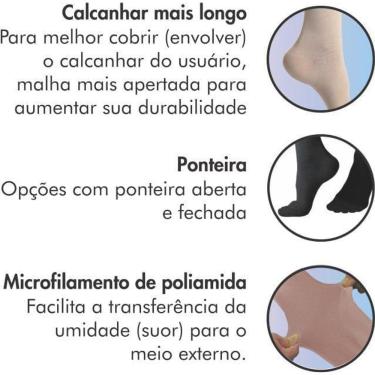 Imagem de Meia 3/4 Panturrilha Sigvaris 862 Premium 20-30mmHg