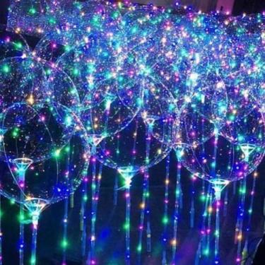 Imagem de Balão Bubble LED Cores - PartiuFesta