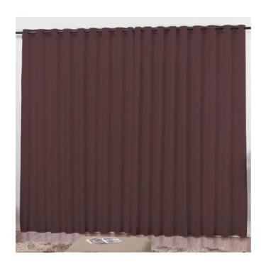 Imagem de Cortina Roma Para Janela 3,00m X 2,50m - Lenharo Enxovais, TABACO