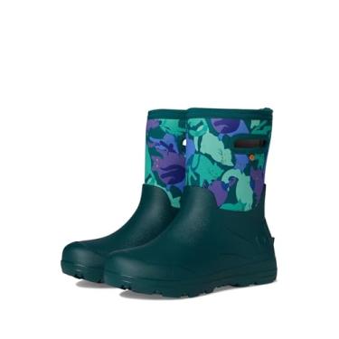 Imagem de BOGS Bota de chuva unissex infantil York Seamless-Catmo (bebê/criança pequena), Azul-petróleo multi, 10 Toddler
