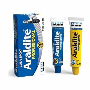 Imagem de Cola Adesivo Epóxi Araldite Profissional 90min 23g Tekbond - 000043