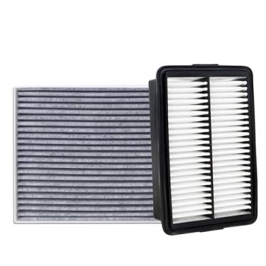 Imagem de Kit de filtro de ar do motor 28113-F2000 e kit de filtro de ar de cabine 97133-F2000 compatível com Hyundai Elantra 2017-2020 Elantra GT 2017-2020 Kia Forte 2020-2023 Forte5 substitui CA1223 057 CFF