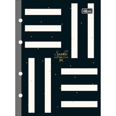 Imagem de Bloco de Folhas Caderno Argolado Fichario Colegial 17,7 x 24cm 80 Folh