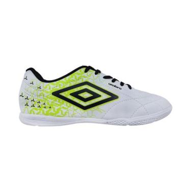 Imagem de Chuteira Futsal Umbro Class Neo Adulto, 37, Branco, Verde