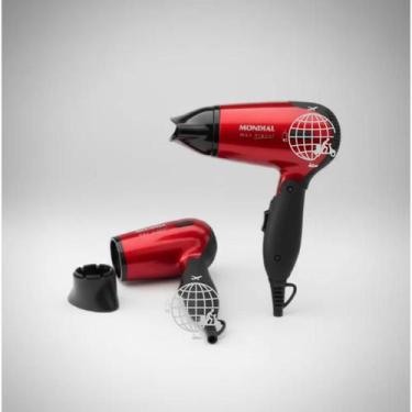 Imagem de Mondial Max Travel Sc-10 Secador De Cabelo 1200w Bivolt Cor Vermelho/p
