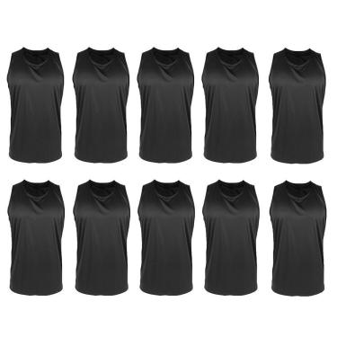 Imagem de Kit Atacado 10 Regatas PMC Básica Masculina