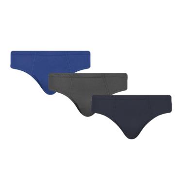 Imagem de Kit 3 Cuecas Slip Selene Algodão Masculino