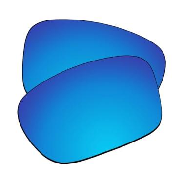 Imagem de EZReplace Lentes de reposição para óculos de sol Oakley Holbrook XL OO9417 (lentes polarizadas) - Armação Oakley Holbrook XL (azul gelo)