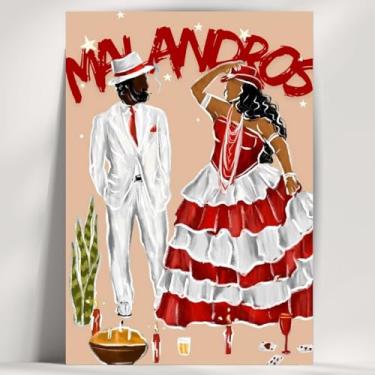 Imagem de Coleção de 62 quadros decorativos Giz - Umbanda e Candomblé - Decoração Orixá - Afro Brasileira - Escolha o seu Orixá! (Clássico, Malandros, 28x20cm)