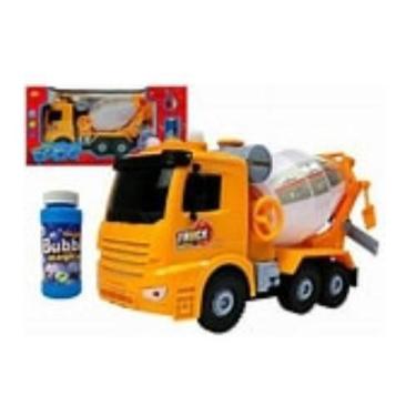 Imagem de Brinquedo Betoneira Solta Bolhas de Sabão Com Luzes Som . - toy king