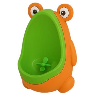 Imagem de Mictorio Sapinho Infantil, Penico, Troninho e Pinico para Menino Infantil - Kit Desfralde com Urinol para Bebê Criança Treino Todas Cores(Laranja/Verde)