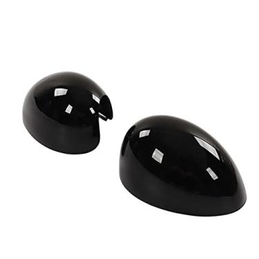 Imagem de Mingzhe Substituição Capa do Espelho Preto Brilhante ABS para R55 R56 R57, Tampa do Espelho Retrovisor Lateral Com Proteção, Design Luxuoso, Adequada Apenas Com Dobra Manual, Feita 1: