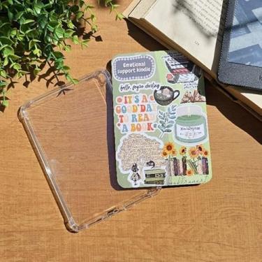 Imagem de Card Skin Holográfico Kindle Insert Capa Transparente Colorsoft Colorido 7 polegadas 12 Geração Paperwhite Eucaliptus