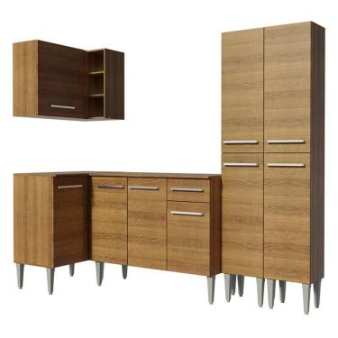 Imagem de Cozinha Completa de Canto Madesa Emilly Music Rustic