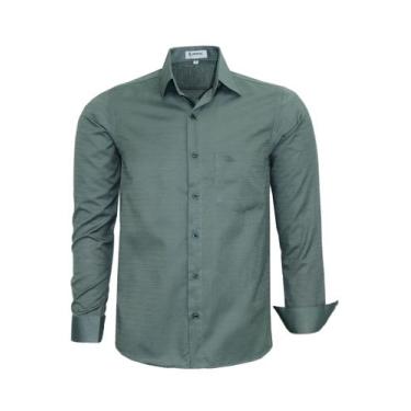 Imagem de Camisa Social Amil Comfort Com Bolso Fácil De Passar 1862, Militar, 1